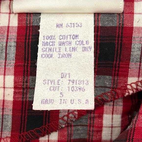 Vintage Rampage Plaid Mini Dress 90s Preppy Punk Grunge Flannel Junior's Size 5 - Picture 7 of 11